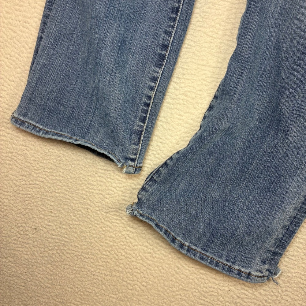 American Eagle Bootcut Jeans Men 31x30 Blue Whiskered Faded Original Classic Low - Picture 13 of 13